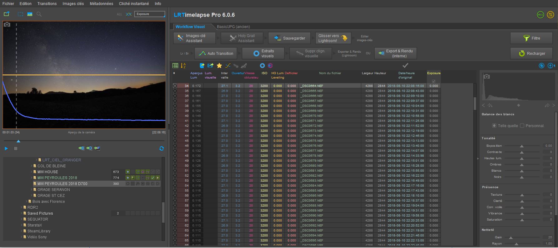 timelapse en motion control
